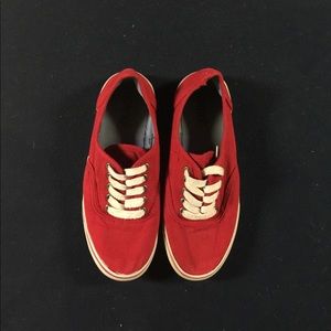 Red bongo sneakers